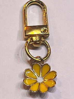 Gold and yellow Flower Keychain Bag Charms